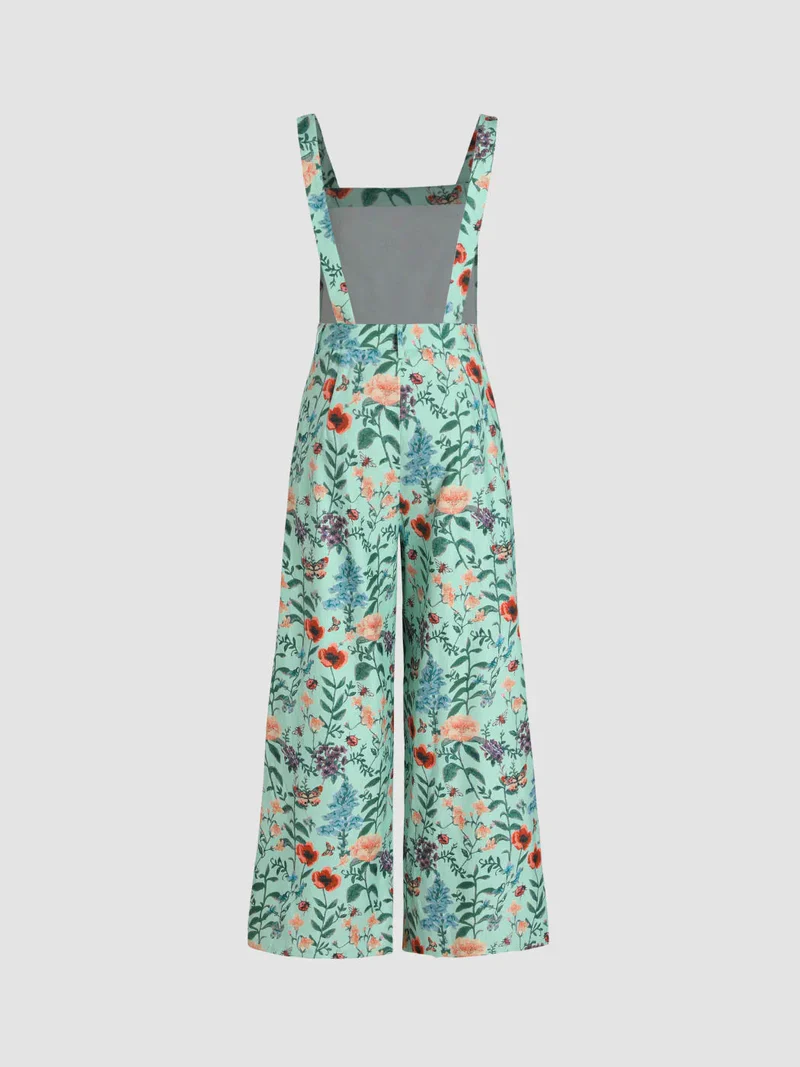 Jumpsuit met brede pijpen met bloemenknoop van backbari.com
