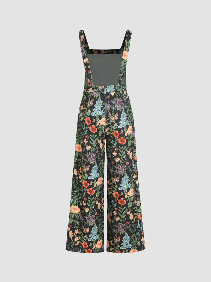 Jumpsuit met brede pijpen met bloemenknoop van backbari.com