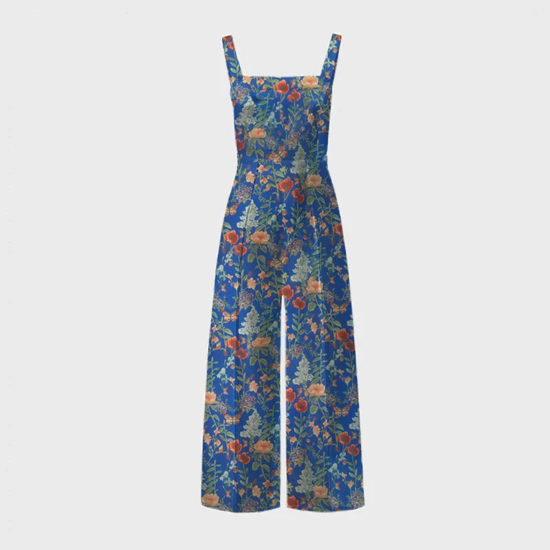 Jumpsuit met brede pijpen met bloemenknoop van backbari.com