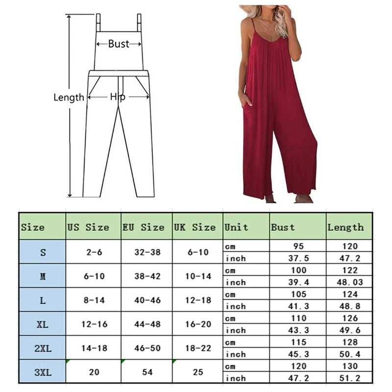 Backbari.com's Ultimate Flowy Jumpsuit with Pockets | Chic & Comfy